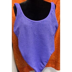 No Boundaries Women's Plus Size One Piece Purple Swimsuit 2X (20)